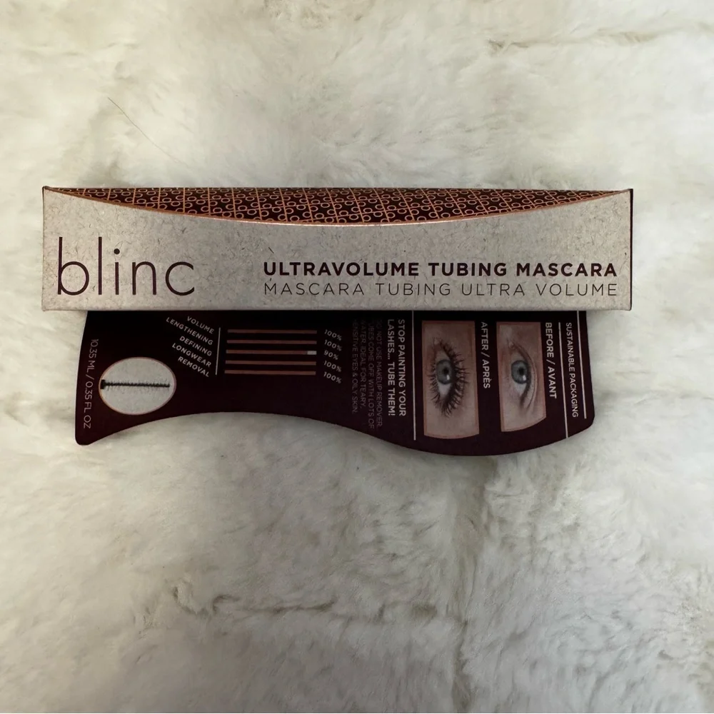 blinc Ultravolume Tubing Mascara Black Smudge Proof Great for Sensitive Eyes NWT